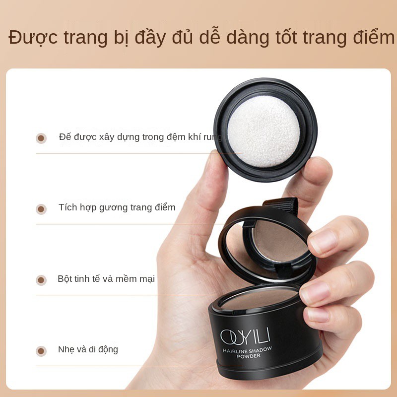 Mua 1 tặng 1 bột làm đầy chân tóc, sửa chữa và che khuyết điểm chân tóc, ít sửa chữa chân tóc, chống thấm bóng góc búi