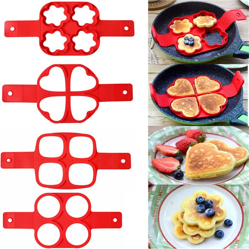 Khuôn Chiên Trứng/Làm Bánh Pancake Bằng Silicone Chống Dính