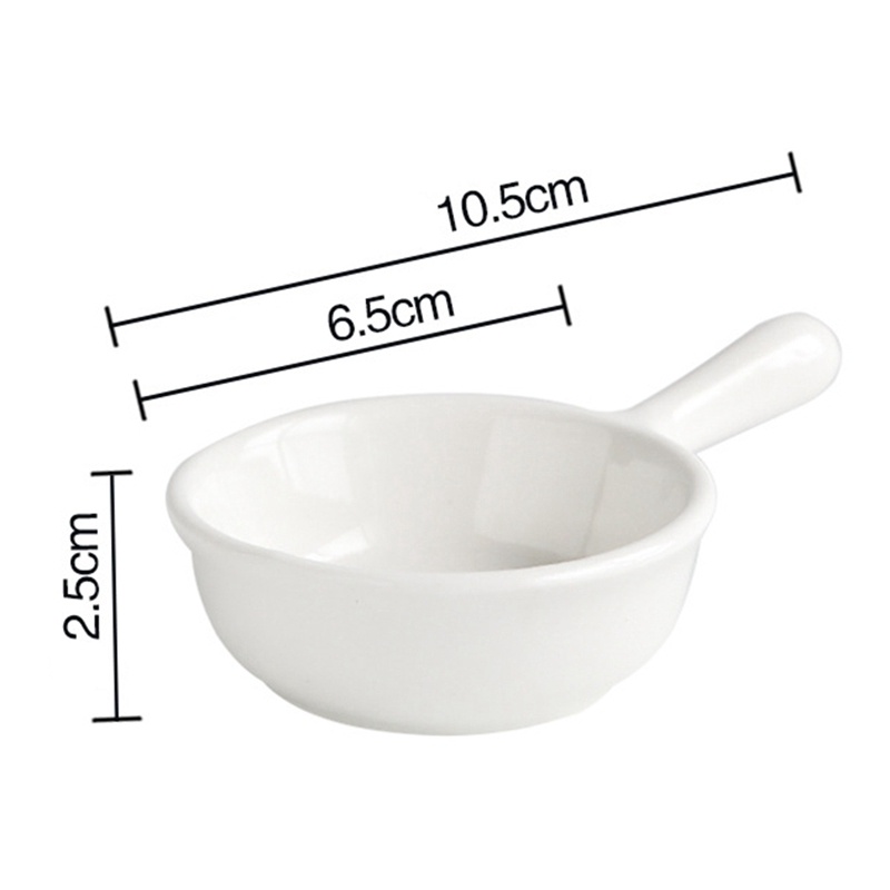 One Đĩa Sứ Mini Có Tay Cầm Phong Cách Nhật Bản | BigBuy360 - bigbuy360.vn