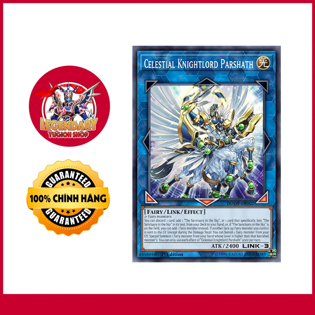 EN-JP]Thẻ Bài Yugioh Chính Hãng] Celestial Knightlord Parshath