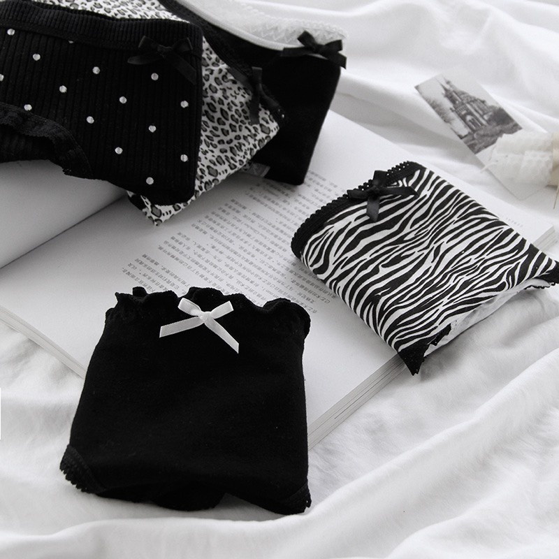 Quần Lót Nữ - Quần Lót Nữ cotton gân tăm thiết kế viền ren thoáng mát DAN STORE MÃ 3130