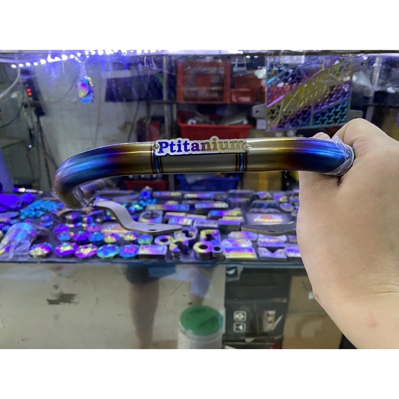 (P.titanium ) Cảng tay dắt sau sirus wave a , wave lớn , future , jupiter , dream chất liệu 100% Titan Xịn