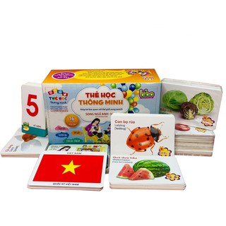 1 chủ đề thẻ học thông minh size nhỏ 7x10cm của hộp 16 chủ đề