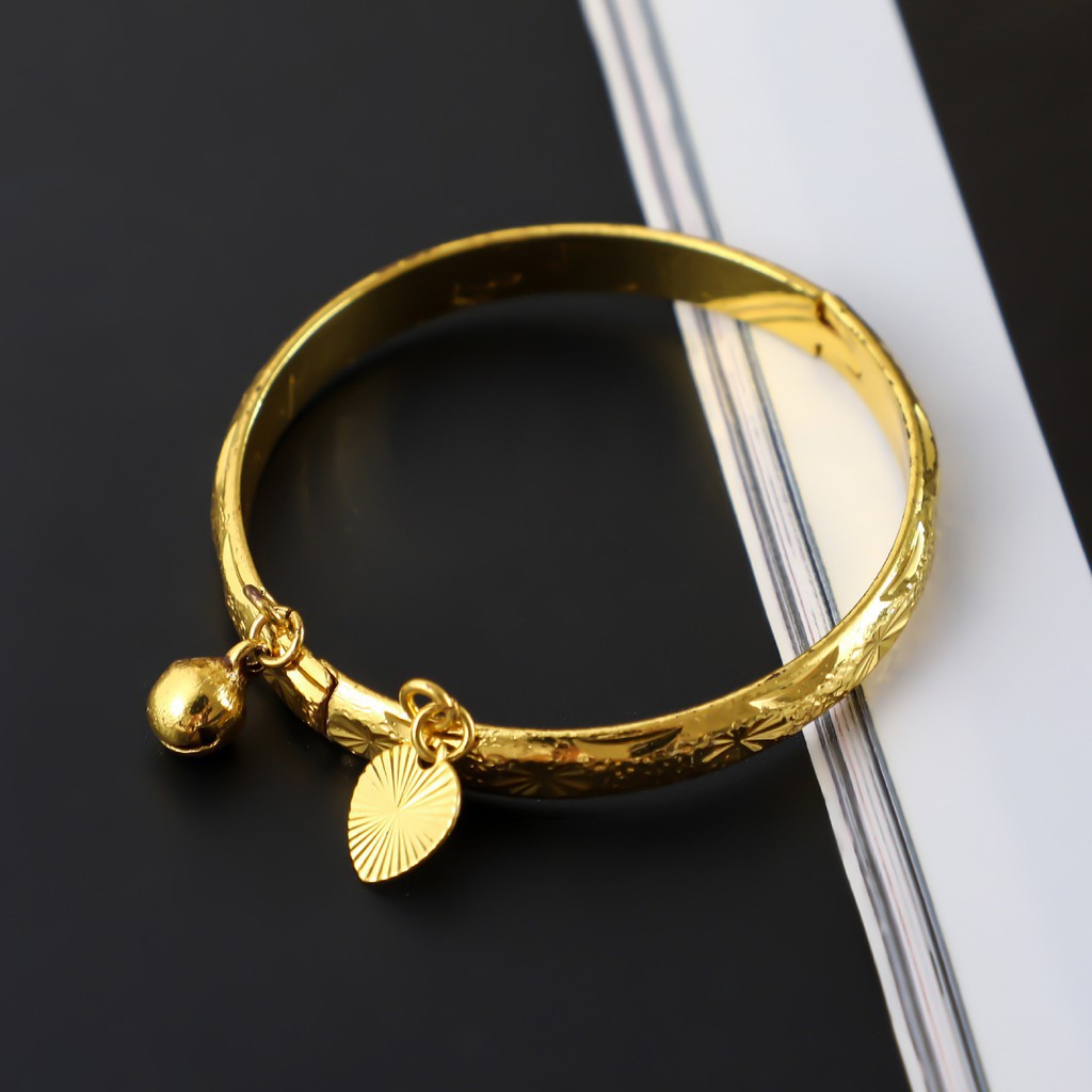 Vòng đeo tay chuông tình yêu vàng nữ hàn quốc Không phai