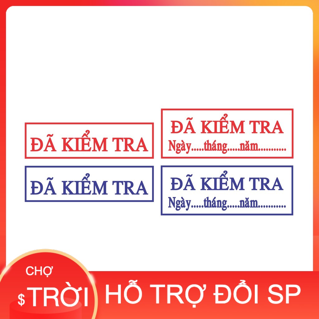 Khắc Con Dấu ĐÃ KIỂM TRA Thương Hiệu Shiny (S222), TDStamp (T214)