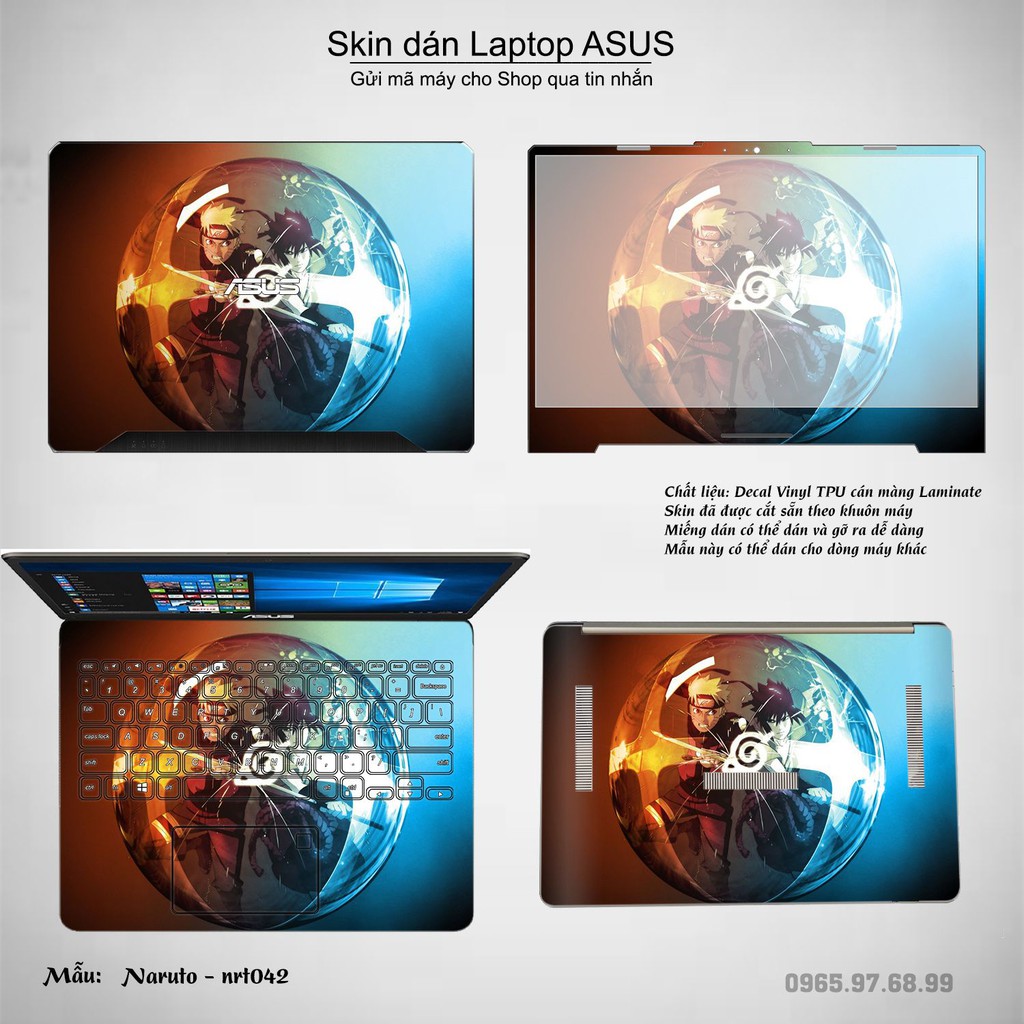 Skin dán Laptop Asus in hình Naruto _nhiều mẫu 2 (inbox mã máy cho Shop)