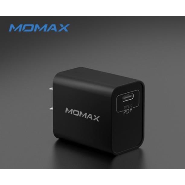 Bộ sạc nhanh MOMAX PD dùng cho iPhone,iPad,Samsung (18W, Type C Power Delivery, 100V-240V 50Hz/60Hz)