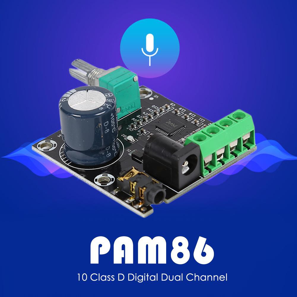 Module khuếch đại âm thanh PAM8610 12v 2 cổng hạng D