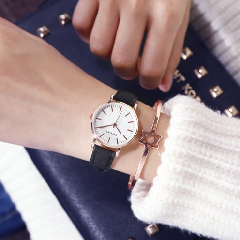 Đồng hồ thời trang nữ Mstianq MS05 chính hãng, dây da mềm, đeo êm tay, mặt vạch tuyệt đẹp, phong cách Hàn Quốc | BigBuy360 - bigbuy360.vn