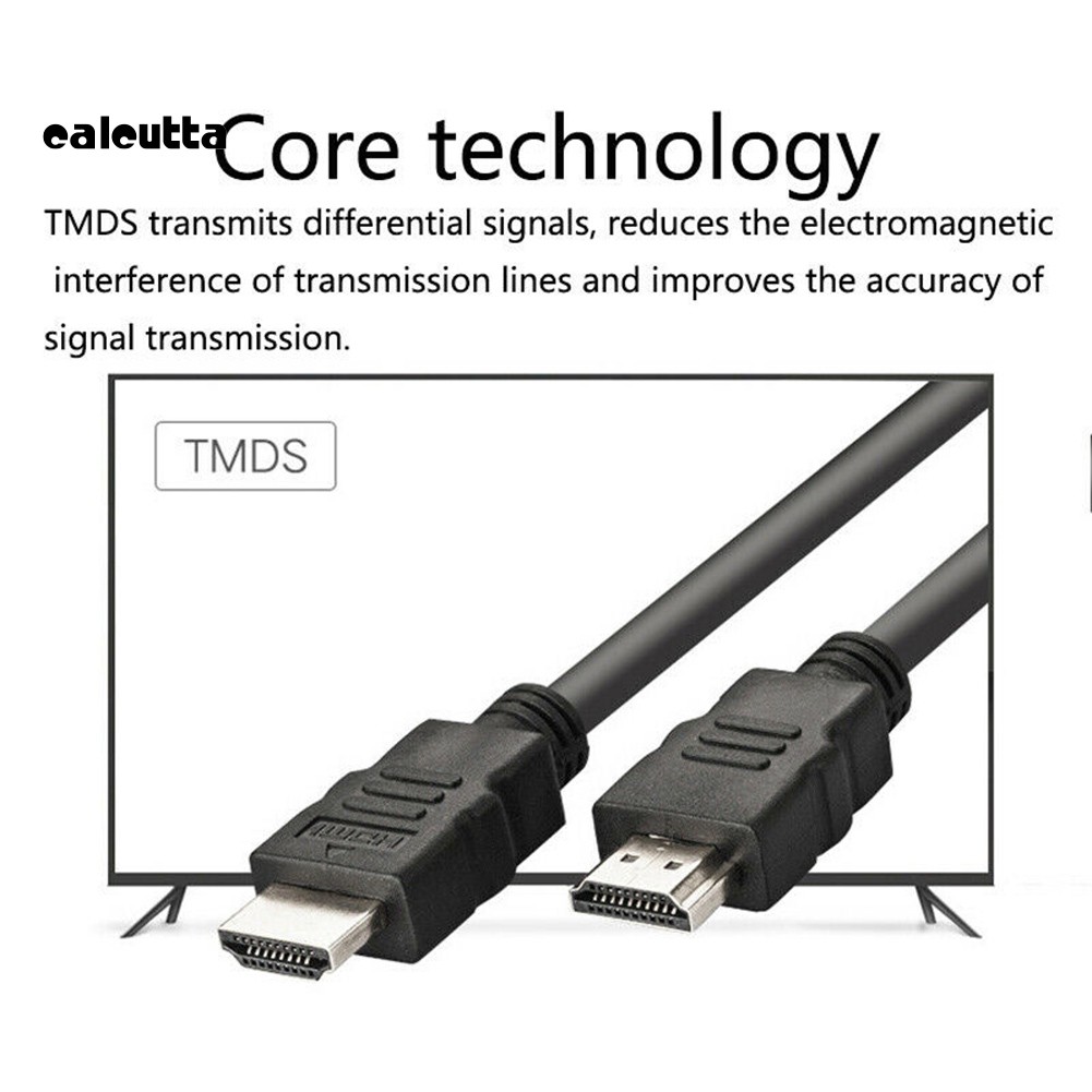 ✡COD✡0.5/1.5/1/2/3m 1080P HD HDMI V1.4 Male to Male Adapter Cable for TV DVD Monitor