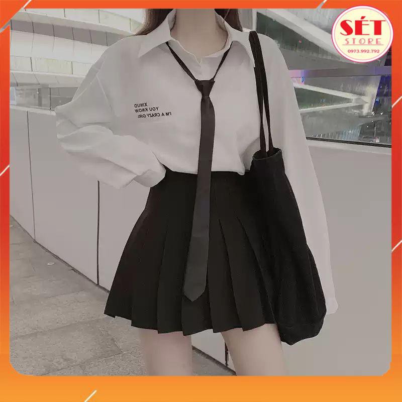 [QUÀ TẶNG LÀ GÓI XẢ VẢI BẠN NHÉ] Áo sơ mi trắng dài tay , in chữ ngực - Vải Thô Lụa, dáng suông , BAO ĐẸP - SM002 | BigBuy360 - bigbuy360.vn