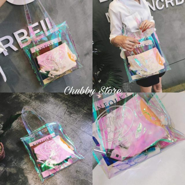 Túi đeo Hologram totebag 'Neon Moon'