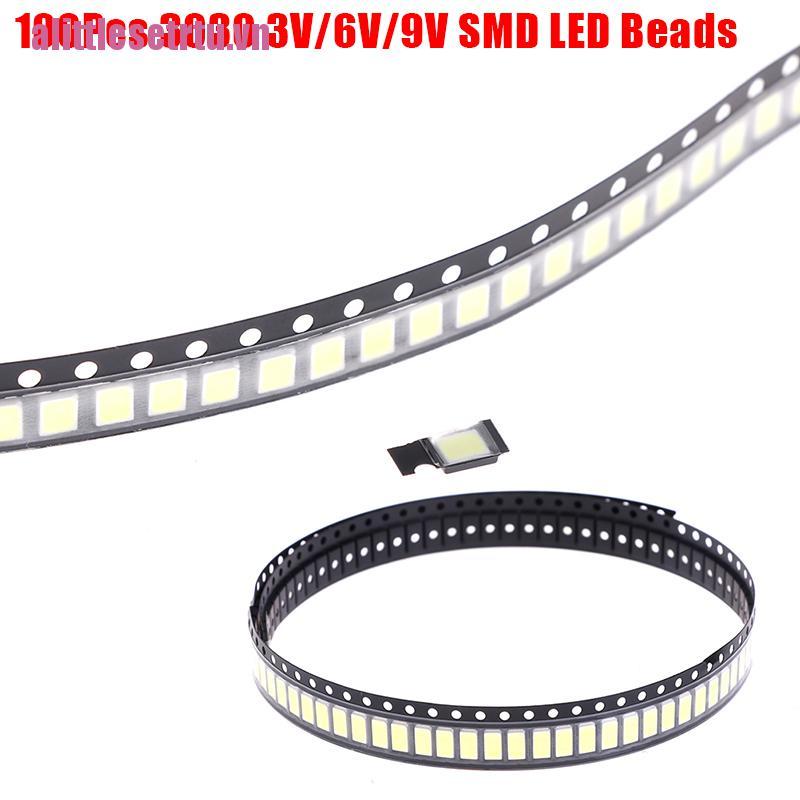 Bộ 100 Đèn Led 3030 Smd 1w 3v / 6v / 9v