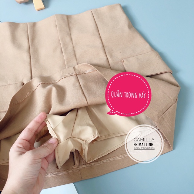 ⚡️BÁN SỈ⚡️ Chân váy cạp cao túi giả có lót quần | BigBuy360 - bigbuy360.vn