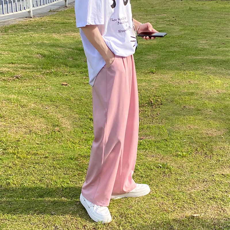 Quần Dài Nam Ống Suông Dáng Rộng Basic Trơn Chất Lụa Chống Nhăn Thời Trang Mixxno.1 QUAN NAM 119V1