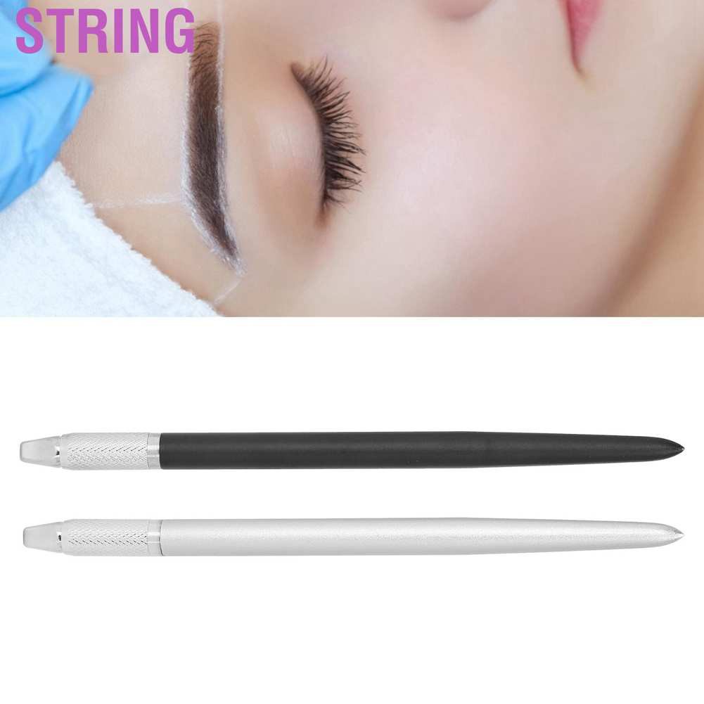 String Slot Type Makeup Eyebrow Lip Manual Tattoo Pen Metal Microblading Accessory