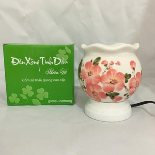 Đèn Xông Tinh Dầu Gốm Bát Tràng + Tặng 2 chai tinh dầu nguyên chất 5ml (Bạn chọn phía dưới nhé)