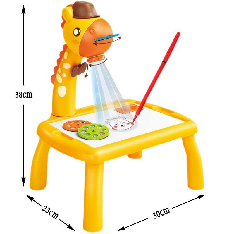 Set máy chiếu vẽ tranh 2 trong 1 có bàn vẽ thông minh + đèn chiếu vui nhộn cho bé