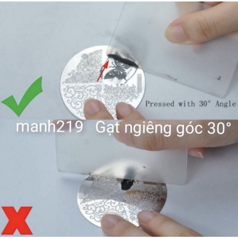 Con dấu silicon in hình lên móng tay ,đầu in nail