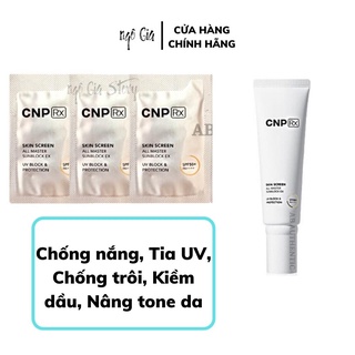 Gói sample Kem chống nắng nâng tone, chống nước vật lý CNP RX 1ml - Sale Chính hãng