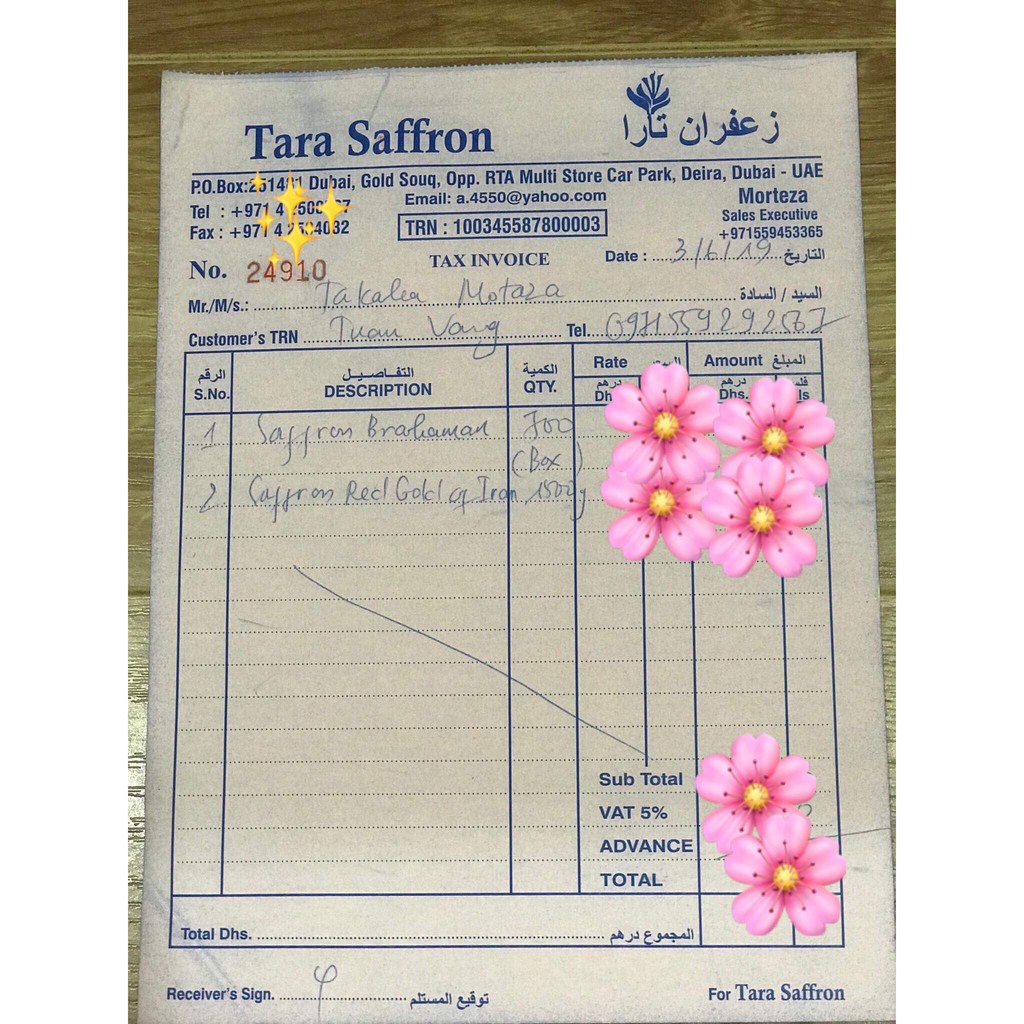 Hộp 01gr Nhụy Hoa Nghệ Tây Saffron Negin Thương Hiệu Bahraman Của Iran