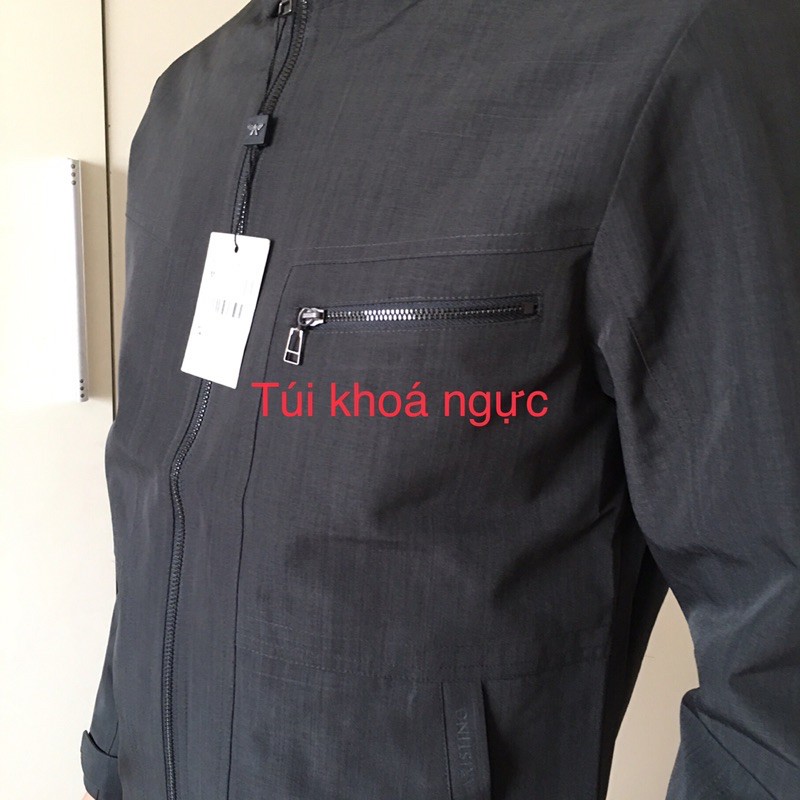 Áo Khoác Cổ Bẻ Aristino AJK001w8 Màu Xám 214 Regular có XL | BigBuy360 - bigbuy360.vn