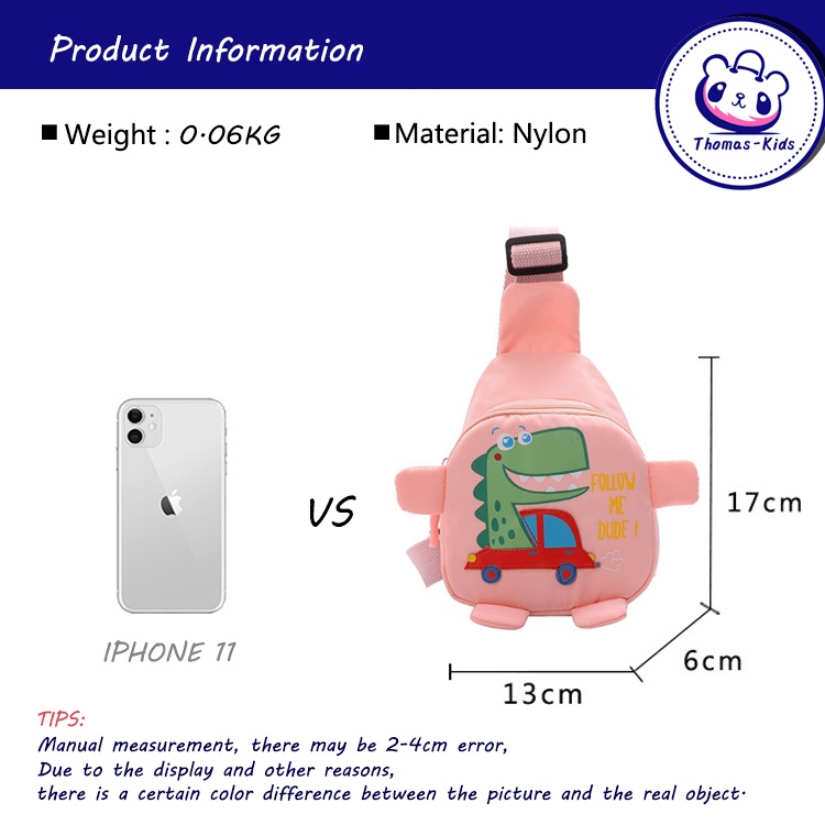Hàng Mới Về Túi Đeo Chéo Hình Khủng Long Hoạt Hình Dễ Thương Cho Bé 2022