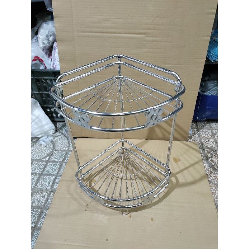 Kệ góc xà bông đứng inox 201 - kích thước 25x 25 cm