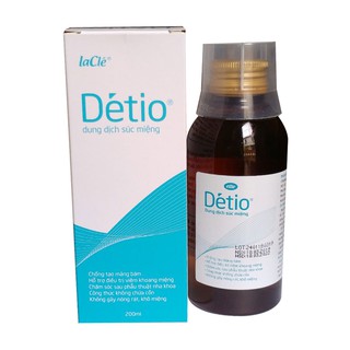Nước súc miệng diệt khuẩn Detio - Hàng VN chất lượng cao