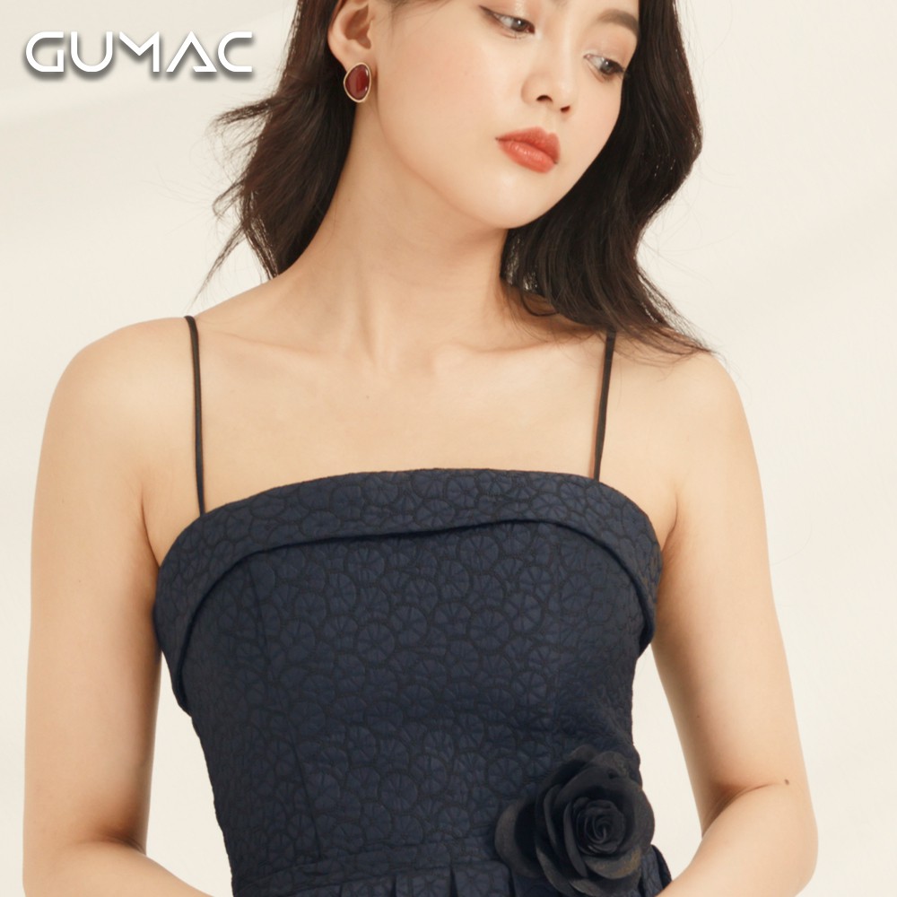 Đầm cao cấp nữ Luxury dập ly GUMAC DVA856