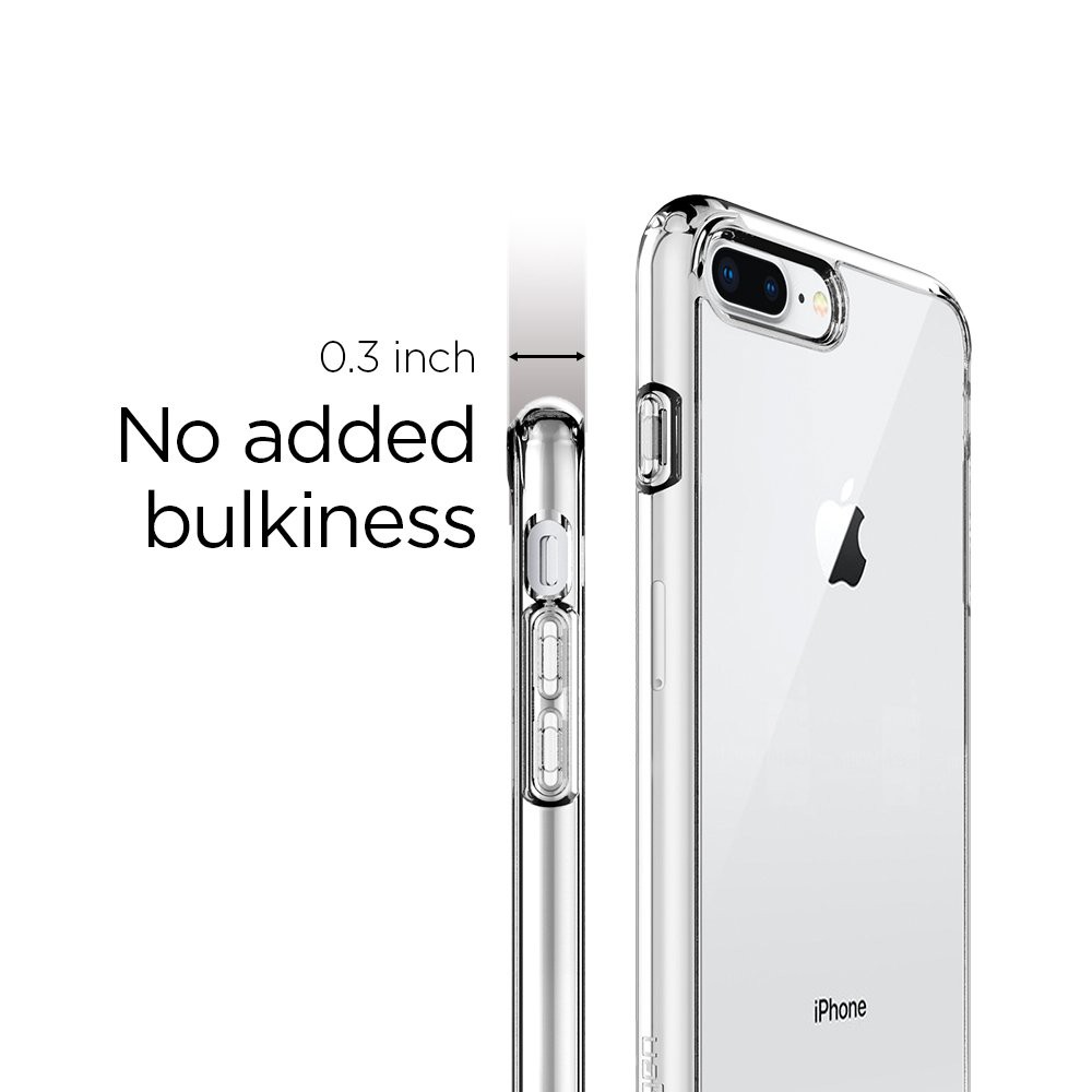 Ốp lưng iPhone 8 Plus / 7 Plus / 7 / 8 / SE 2020 Spigen Ultra Hybrid Crytal 2 trong suốt - Hàng Chính Hãng