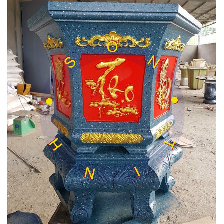 Sơn chậu kiểng màu đỏ cờ 207  chậu cảnh hệ nước ngoài trời Okay Paint 1kg