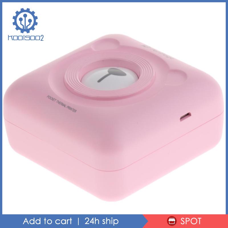 Máy In Ảnh Bỏ Túi Kết Nối Bluetooth Kèm Giấy In Màu Hồng
