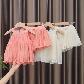 Bn399 - set bộ áo yếm dập ly 2 màu bg
