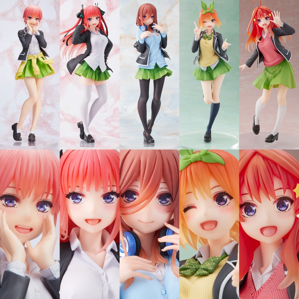 Mô Hình Figure Chính Hãng Anime Gotoubun no Hanayome ∬, Nakano Itsuki, Coreful Figure, Seifuku ver (TAITO) Chính Hãng