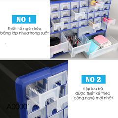 TỦ ĐỰNG LINH KIỆN 38 NGĂN MÃ A001# | đựng linh kiện điện tử , điện thoại , đồ chơi lego,ốc vít, trang sức, dâm hình.