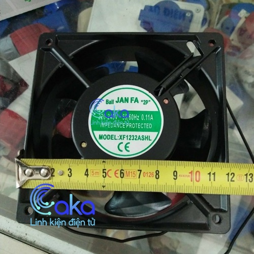 Quạt hút tủ điện, Quạt thông gió Janfa 220V 120x120x38mm lõi đồng chất lượng cao