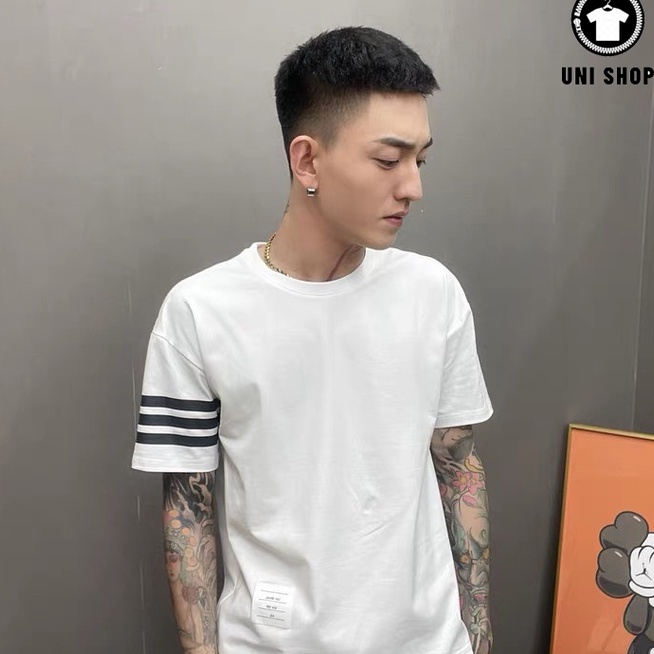 Áo Phông THOME 4 Sọc Tay Áo Chất Lượng Cao, Vải Thoáng Mát