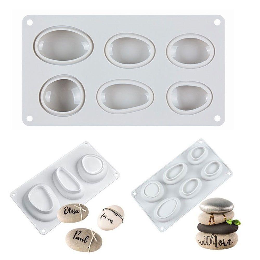 CONOPERY Khuôn Silicone Làm Bánh Hình Viên Đá Cuội Độc Đáo