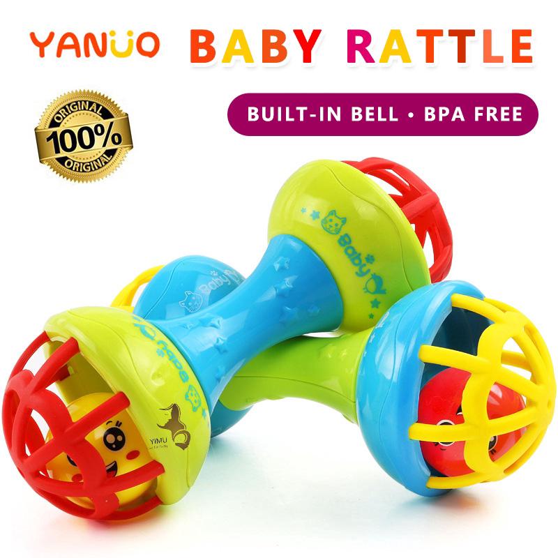 Đồ chơi con lắc cầm tay nhiều màu sắc bằng nhựa cho trẻ em