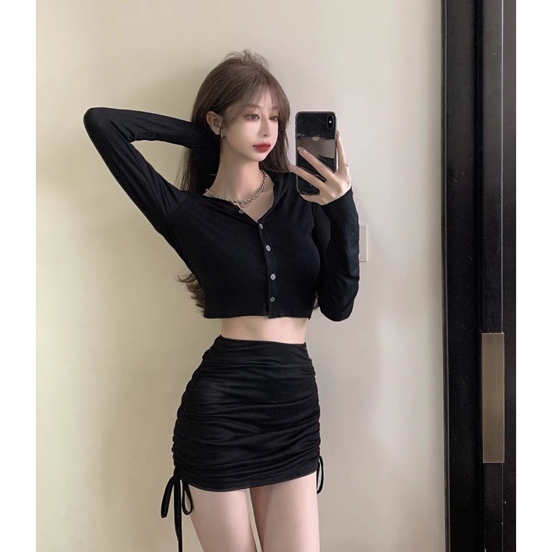 Set áo quần thể thao ôm body Ulzzang