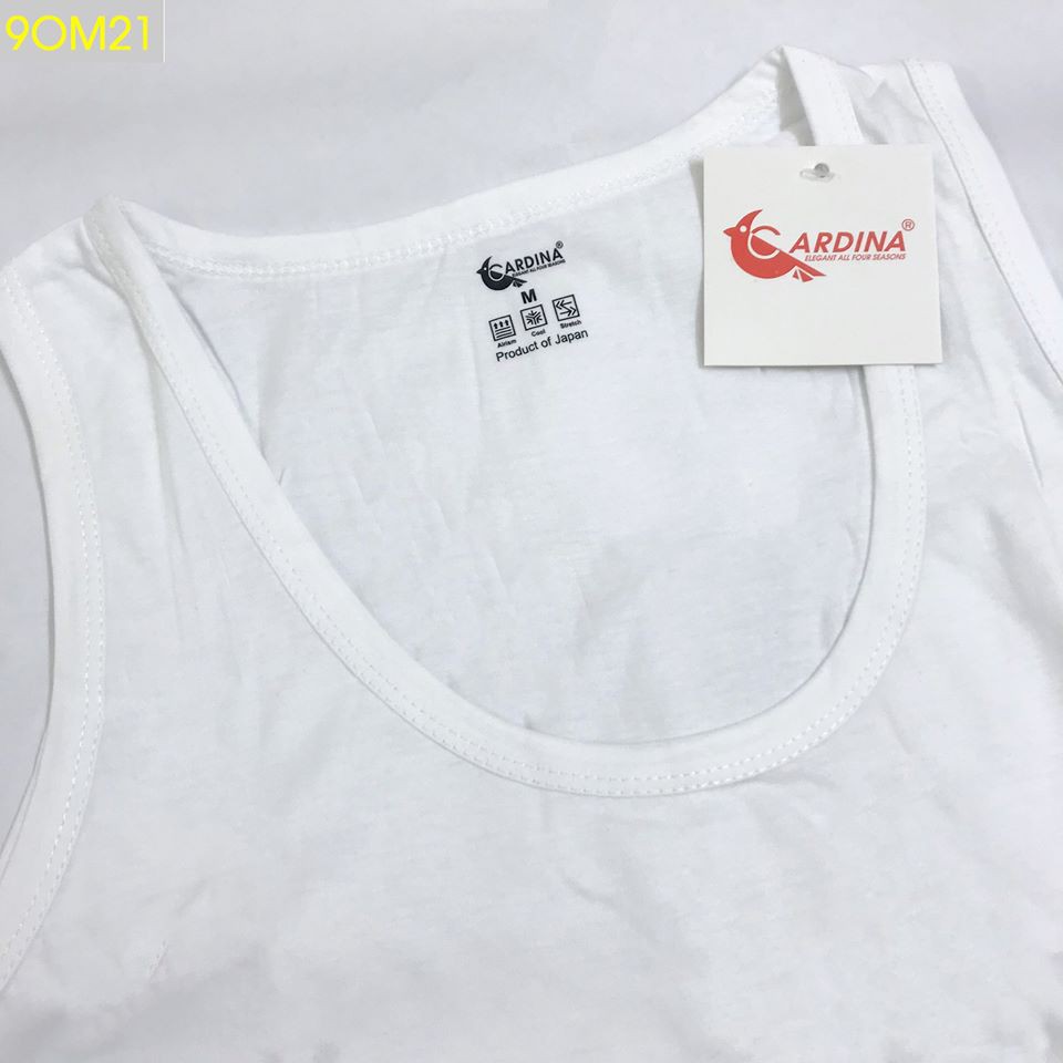 Áo May Ô Ba Lỗ Nam CARDINA 100% Cotton Co Giãn 4 Chiều