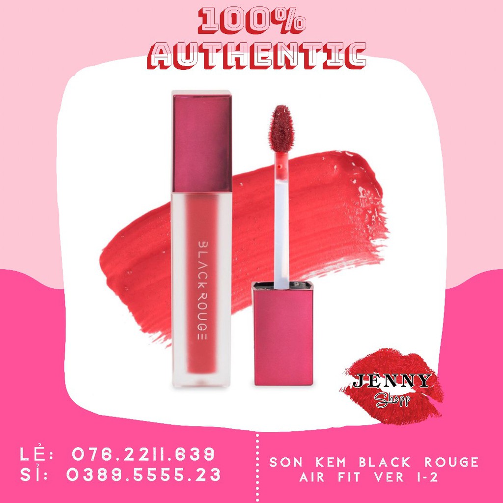 SON KEM LÌ BLACK ROUGE AIR FIT VELVET TINT VER 1 VER 2