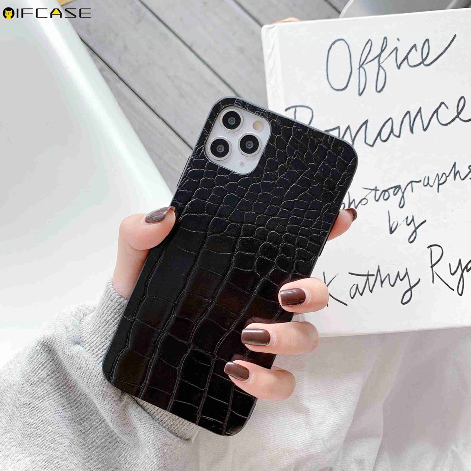 Samsung Galaxy A9 A8 A8+ A7 A6 A6+ A5 J8 J6 J6+ J4 J4+ Plus 2018 J7 Pro 2017 J2 Grand Prime A40 Note 10 Lite 9 Phone Case Crocodile Pattern Business Simple Leather Casing Case Cover