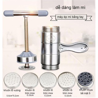 Máy làm mì ống bằng thép không gỉ (5 khuôn mẫu) - Home and Garden