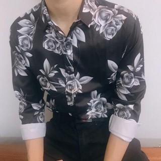 Áo sơ mi nam hình hổ báo