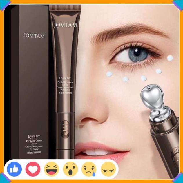 🎁FREESHIP🎁 Kem Dưỡng Mắt kèm máy massage JOMTAM chống lão hóa chống quầng thâm vùng mắt