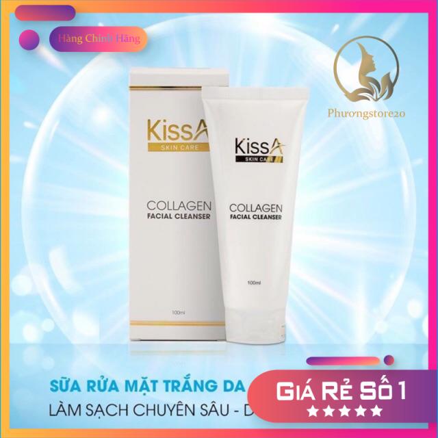 Sữa rửa mặt trắng da Collagen KissA