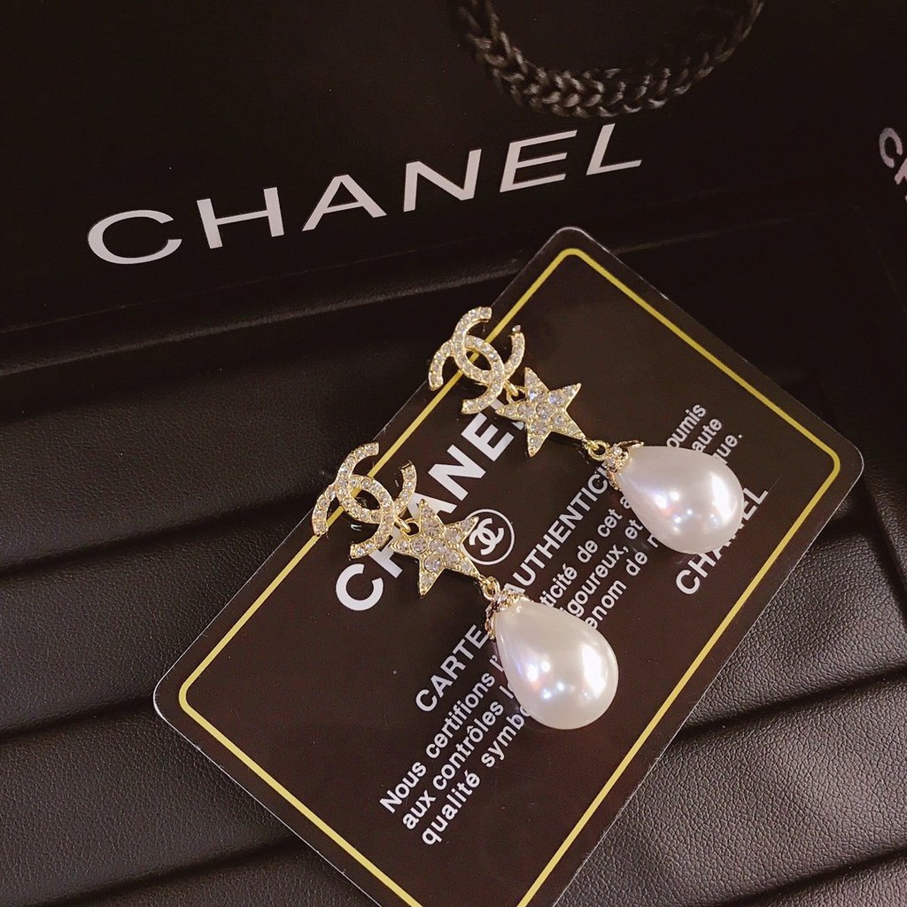 Bông Tai Mạ Bạc 925 Đính Đá Và Ngọc Trai Nhân Tạo Thời Trang