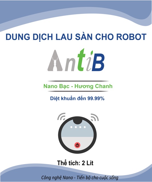 Nước lau nhà chuyên dùng cho robot hút bụi, máy hút bụi thông minh ecovacs, ilife, probot, irobot